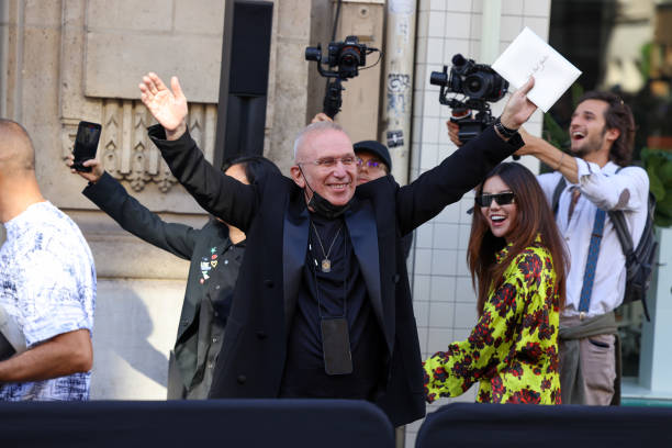 FRA: Jean Paul Gaultier : Outside Arrivals - Paris Fashion Week - Haute Couture Fall Winter 2022 2023