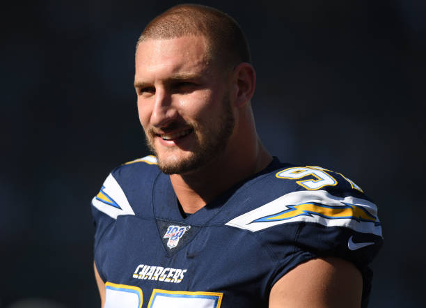 joey bosa of the los angeles chargers before the game against the picture