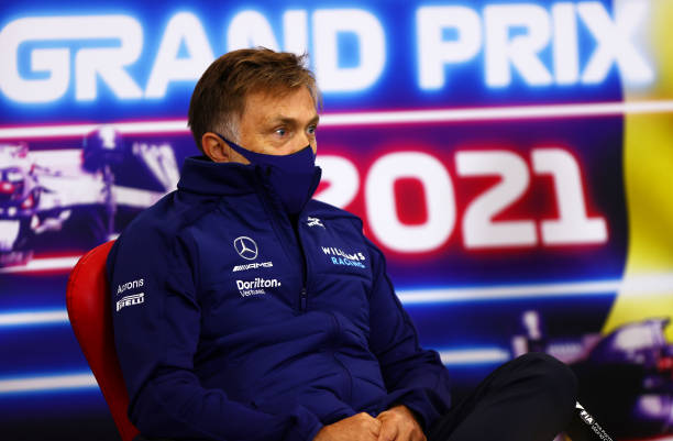 Jost Capito, CEO of Williams F1 talks in the Team Principals Press Conference during practice ahead of the F1 Grand Prix of Belgium at Circuit de...