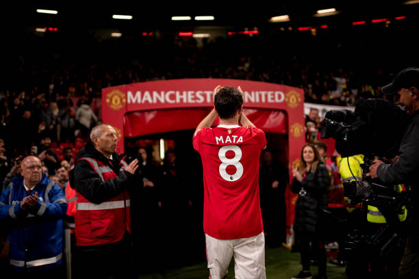 Juan Mata of Manchester United walks off at the end of the Premier League match between Manchester United and Brentford at Old Trafford on May 2,...