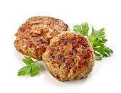 juicy homemade baked meat cutlets