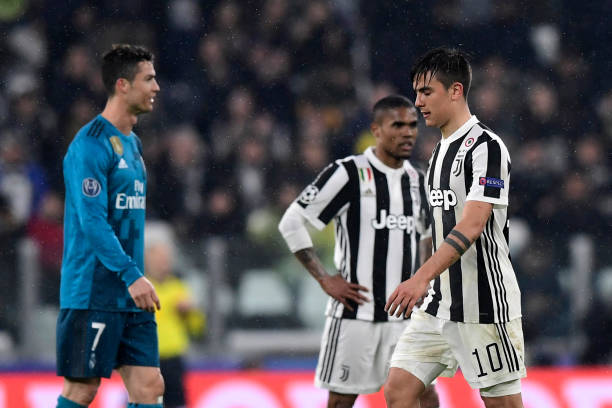 Paulo Dybala after sending off against Real Madrid in UEFA Champions League