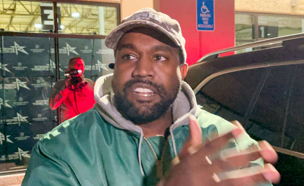 Kanye West aka Ye is seen on October 28, 2022 in Los Angeles, California