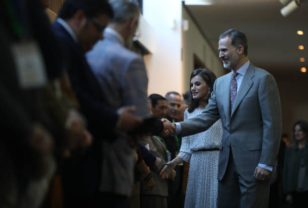 King Felipe VI and Queen Letizia during their visit to Doñana Natural Park on February 14 2020 in Almonte Spain
