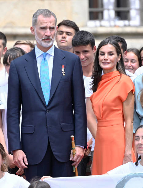 ESP: Spanish Royal Family Attends A National Offering To The Apostle Santiago
