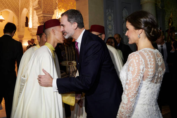 king-felipe-vi-of-spain-prince-moulay-hassan-of-morocco-and-queen-of-picture-id1129461760