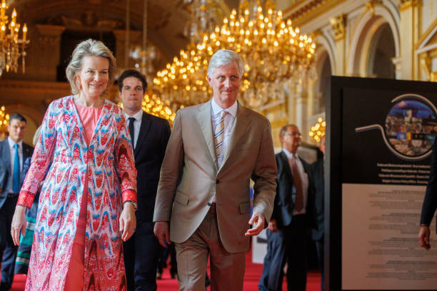 BEL: King Philippe And Queen Mathilde Of Belgium Open The Summer Exhibitions