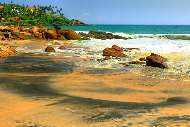 kovalam beach - kovalam beach stock pictures, royalty-free photos & images