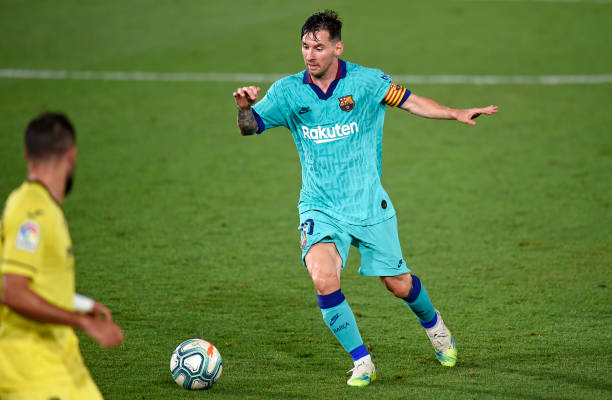 Leo Messi during the match between Villarreal and FC Barcelona corresponding to the week 34 of the Liga Santander played at the La Ceramica Stadium...