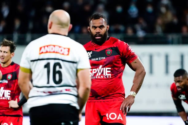 Leone NAKARAWA of RC Toulon during the Top 14 match between Brive and Toulon at Stade Amedee-Domenech on February 26, 2022 in Brive, France. (Photo by Hugo Pfeiffer/Icon Sport via Getty Images)
