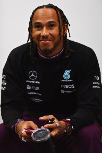 Lewis Hamilton amidst talks of retirement from mercedes