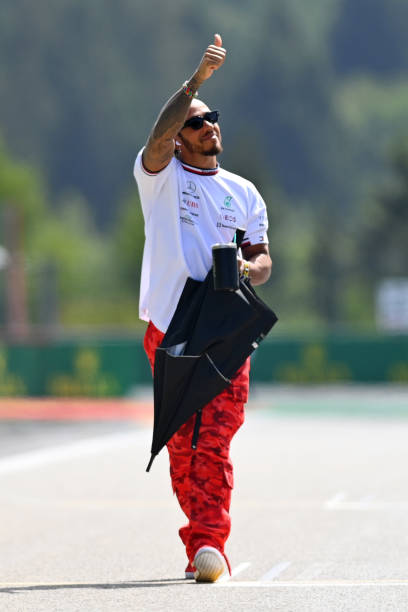 Lewis Hamilton before the Belgian Grand Prix