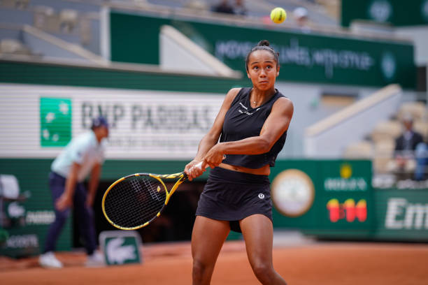 Leylah FERNANDEZ of Canada during the day ten of Roland Garros on May 31, 2022 in Paris, France.