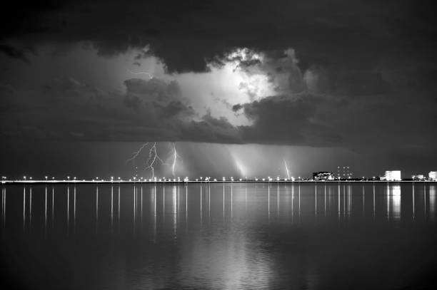 Lightning Storm Over Tampa Bay Florida