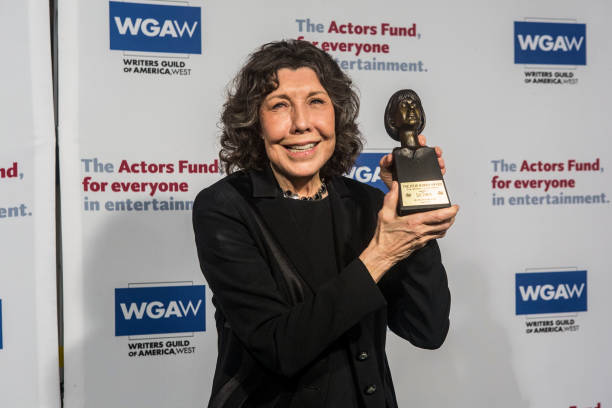 Lily Tomlin arrives at The Actor's Fund 23rd Annual Tony Awards Viewing Gala at Skirball Cultural Center on June 09, 2019 in Los Angeles, California.