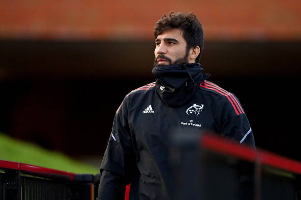 Limerick , Ireland - 15 December 2021; Damian de Allende during Munster Rugby squad training at the University of Limerick in Limerick. (Photo By Brendan Moran/Sportsfile via Getty Images)