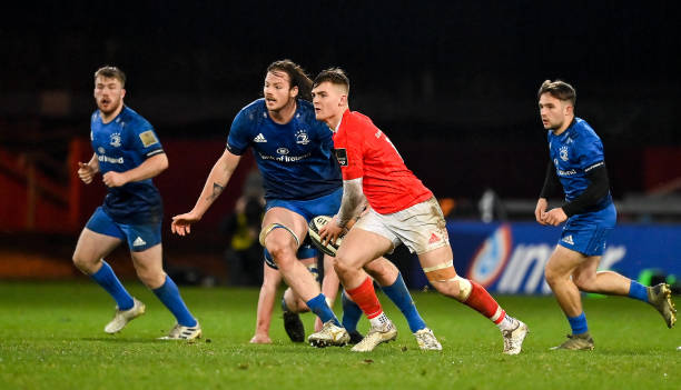 Limerick , Ireland - 18 December 2020; Jake Flannery of Munster during the A Interprovincial Friendly match between Munster A and Leinster A at Thomond Park in Limerick. (Photo By Brendan Moran/Sportsfile via Getty Images)
