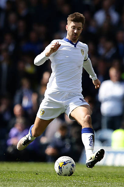 Luke Murphy of Leeds United FC during the Sky Bet Championship match between Leeds United and Charlton Athletic at Elland Road on April 30 2016 in...