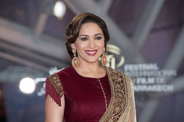 Madhuri Dixit attends the " MR Holmes premiere during the15th Marrakech International Film Festival on December 5, 2015 in Marrakech, Morocco.