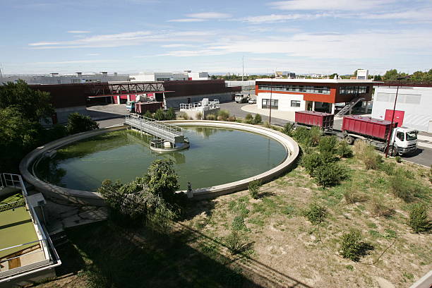 Maera water purification plant in the urban area of Montpellier