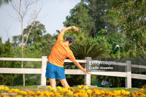 man athlete doing workout at park