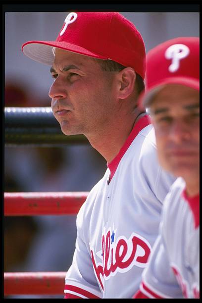 mar-1997-philadelphia-phillies-manager-terry-francona-looks-on-from-picture-id255163