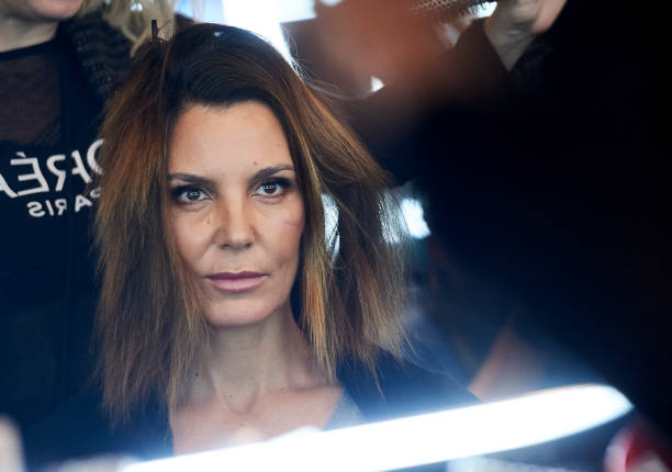 Mar Flores is seen at backstage prior Roberto Diz during Merecedes Benz Fashion Week Autum/Winter 202021 at Ifema on January 29 2020 in Madrid Spain