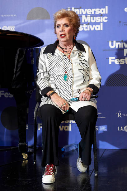 Maria Jimenez attends Universal Music Festival presentation at Theatre Real on March 04 2020 in Madrid Spain
