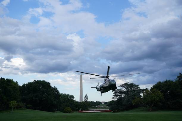 DC: President And Mrs Biden Return To The White House