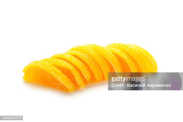 marmalade isolated white background jelly candys