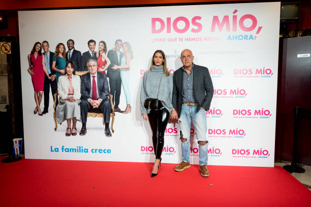 Marta Lopez and Kiko Matamoros attend 'Dios mio que te hemos hechoahora' premiere at Verdi Cinema on December 03 2019 in Madrid Spain