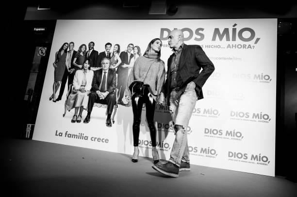 Marta Lopez and Kiko Matamoros attend 'Dios mio que te hemos hechoahora' premiere at Verdi Cinema on December 03 2019 in Madrid Spain