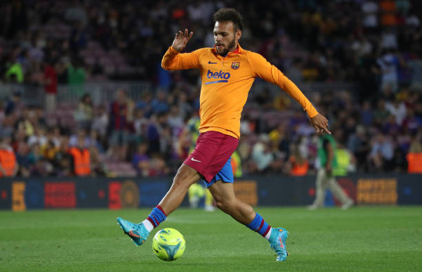 Martin Braithwaite during the match between FC Barcelona and Villarreal CF, corresponding to the week 38 of the Liga Santander, played at the Camp...