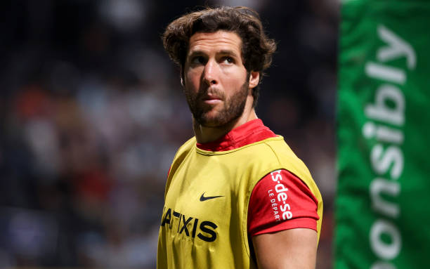 NANTERRE, FRANCE - MAY 8: Maxime Machenaud of Racing 92 during the Champions Cup rugby match between Racing 92 and Sale Sharks at Paris La Defense Arena on May 8, 2022 in Nanterre near Paris, France. (Photo by John Berry/Getty Images )