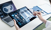 Medical technology concept. Med tech. Electronic medical record.