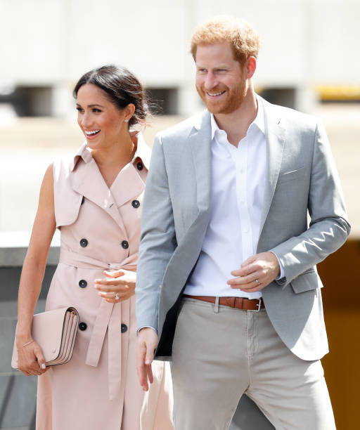 Meghan Duchess of Sussex and Prince Harry Duke of Sussex visits The Nelson Mandela Centenary Exhibition at the Southbank Centre on July 17 2018 in...