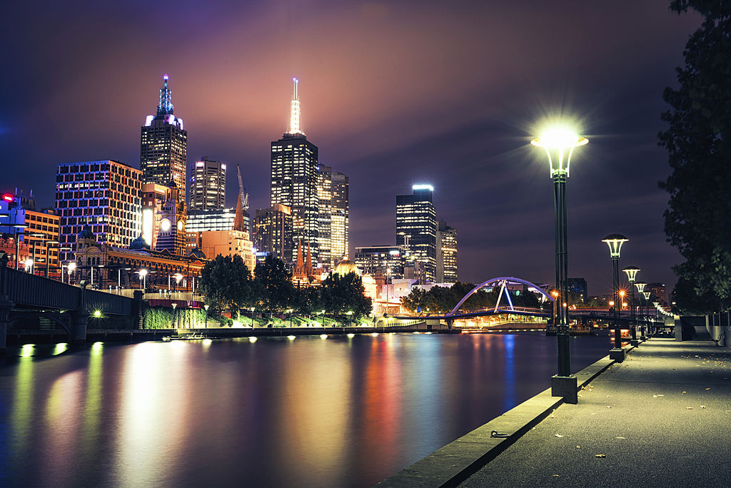 Evening View of Melbourne