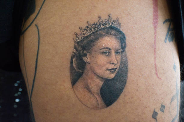 GBR: Tattoo Tribute To Queen Elizabeth II