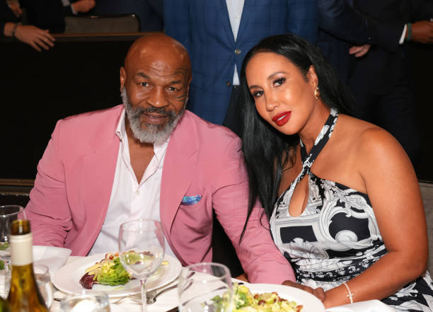 Mike Tyson and Lakiha Spicer attend the 22nd Annual Harold and Carole Pump Foundation Gala at The Beverly Hilton on August 19, 2022 in Beverly Hills,...
