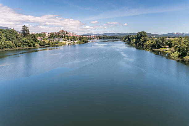 Minho river and Tui seen from Valença do Minho