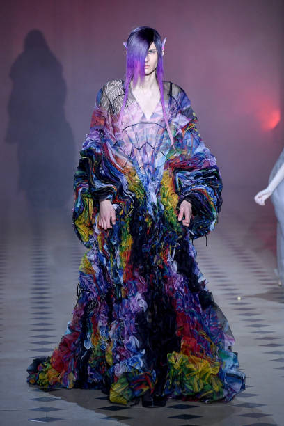 FRA: Yuima Nakazato : Runway - Paris Fashion Week - Haute Couture Spring/Summer 2022