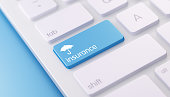 Modern Keyboard wih Insurance Button