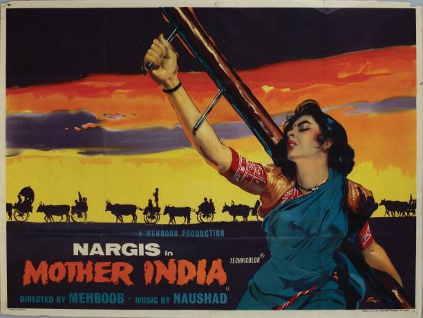 Mother India, lobbycard, Nargis, 1957.