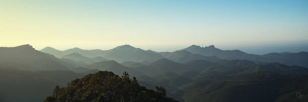 Mountain landscape at dawn