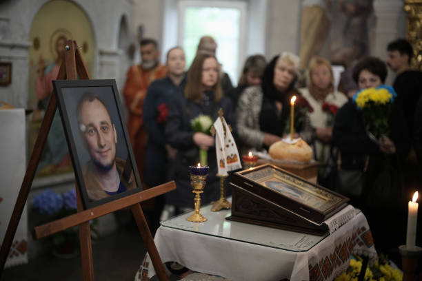 UKR: Funeral Held In Kyiv For Popular Teacher Killed During War