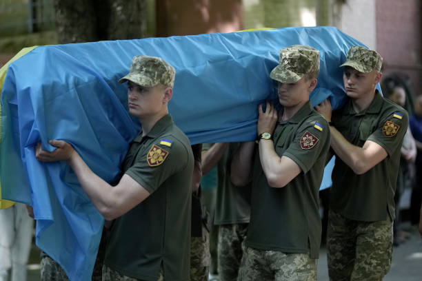 UKR: Funeral Held For Ukrainian Soldier And Cinema Effects Specialist