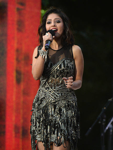 Musician Sunidhi Chauhan performs onstage at the 2015 Global Citizen Festival to end extreme poverty by 2030 in Central Park on September 26, 2015 in...