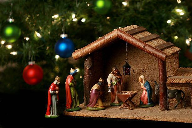 presépio - nativity scene imagens e fotografias de stock