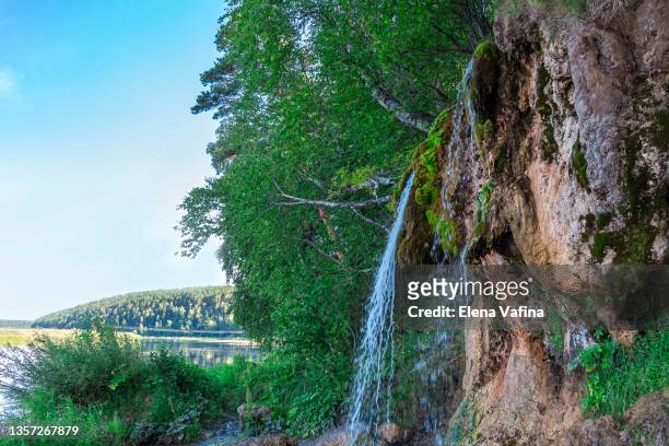 nature waterfall forest landscape with fresh