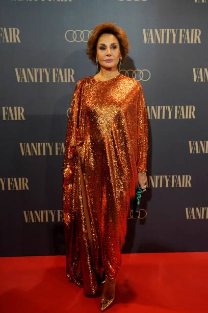 Naty Abascal attends the 'Vanity Fair 2021 Person of the Year' award gala held at the Royal Palace on December 01 in Madrid, Spain.
